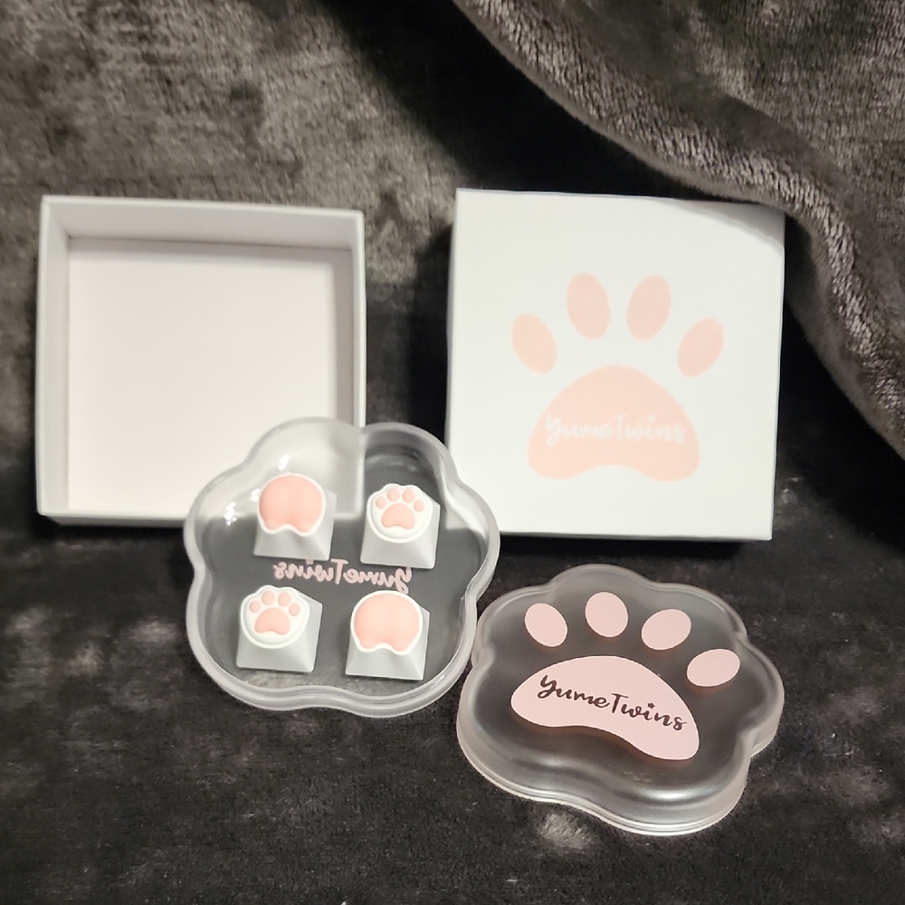 Pink Paw/corgi Keyboard Keycaps